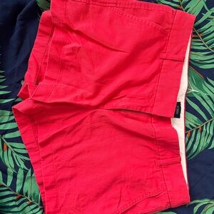 Red J Crew Shorts